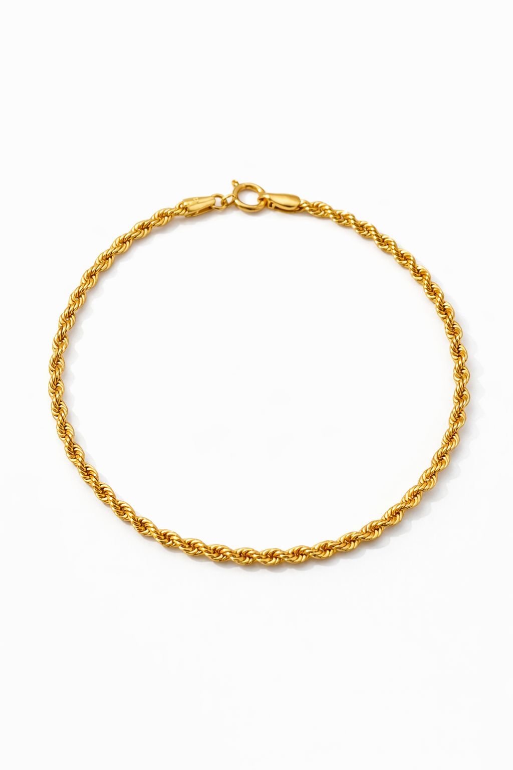 Bracelet torsade d’or 18k, 19cm, 1.53g image 0