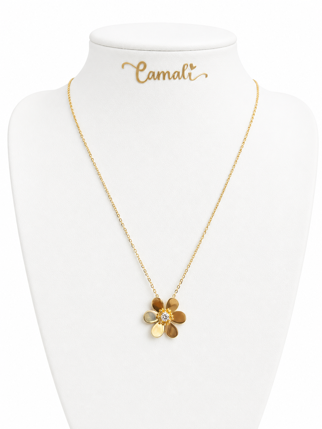 Collier d’or 18k trèfle, 45cm, 4.19g image 0