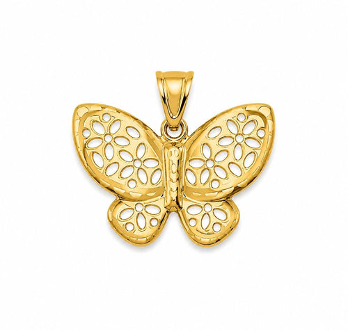 Pendentif papillon d’or 18k, 23mm, 1.91g image 0