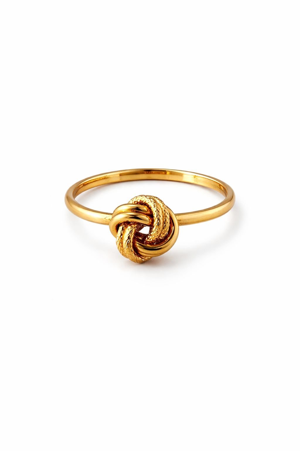 Bague noeud d’amour d’or 18k, petit (6mm), taille 6.75, 1.16g image 0