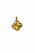 Pendentif trèfle d’or 18k, 15mm, 1.19g image 0