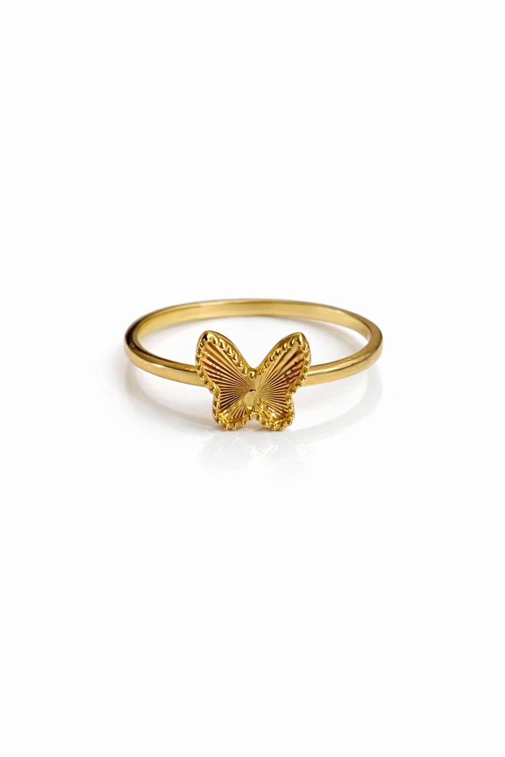 Bague papillon d’or 18k, taille 6.5, 1.44g image 0