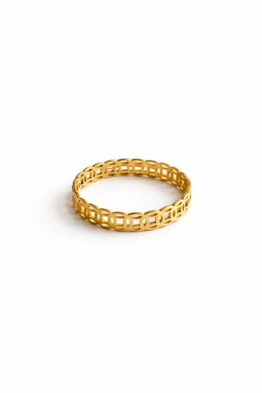 Bague d’or 18k modèle millionaire, taille 5.75, 1.29g image 0