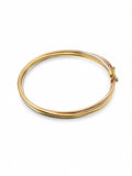 18k gold bangle 3 tones, size 18 (medium) 11.60g