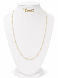 18k gold beaded chain, 50cm, 2.40g