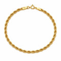 Bracelet torsade très fin en or 18k, 19cm, 0.82g image 0